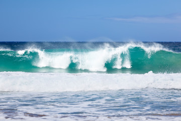 Naklejka na ściany i meble Breaking Waves, Kauai, Hawaii