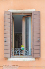 The best windows in the beautiful city of Venice