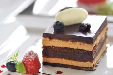 coffee or coffee mousse cake