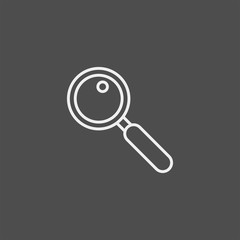 Magnifier flat vector icon. Search flat vector icon