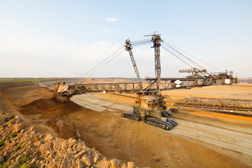 Bucket-Wheel Excavator In Lignite Mine