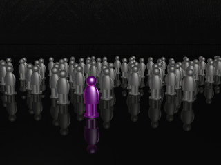 Naklejka premium Violet and grey mans