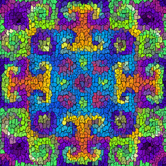 Seamless background pattern. Crackled grunge vintage surface. Vector image.