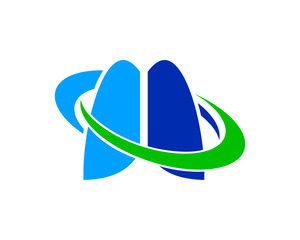 Lungs Health logo template, Lung care logo designs vector