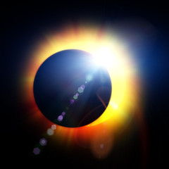 Solar Eclipse Illustration