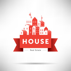 Fototapeta premium House Symbol City Design