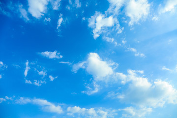 Beautiful view of blue sky with clouds