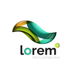 Geometric convergence vector business icon