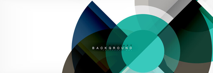 Obraz premium Vector fantastic circle modern geometric background template