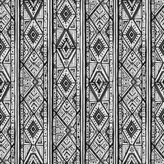 Ikat seamless pattern. Hand drawn pattern. Abstract geometric print, tribal design. For textile, phone case, web background, wallpaper, wrapping paper
