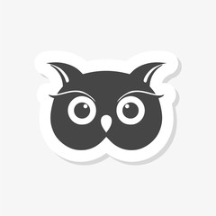 Owl Logo Template, Owl sticker