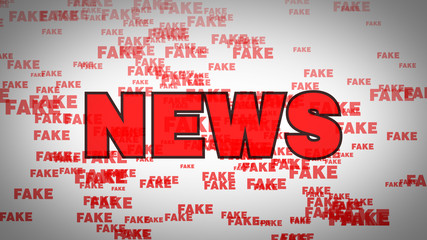 dynamic background animation of the Fake News title page