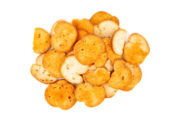 Bunch of bruschetta crackers