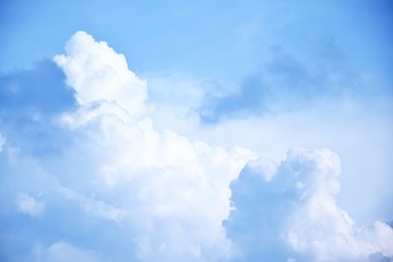 Fototapeta premium blue sky background with white clouds