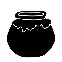 silhouette, glass bank icon