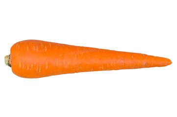 Fresh beautiful red carrot on white background with clipping path