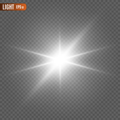 Light flare special effect. Illustration.