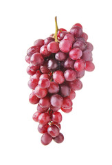 Fresh sweet grapes on white background