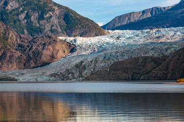 Mendenhall glacier near Juneau Alaska
