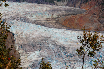 Mendenhall glacier near Juneau Alaska
