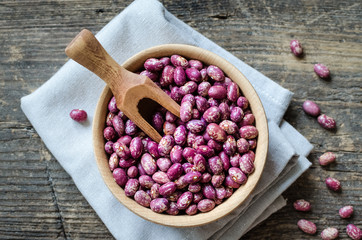 Purple grains-beens in a bowl