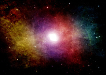 galaxy in a free space