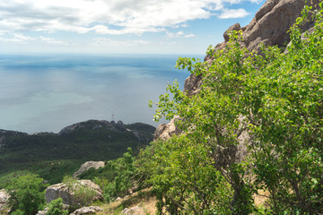 View of the sea and the forest from Ilyas-Kaya mountain