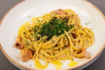Pasta with mushrooms