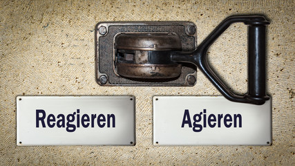 Schild 354 - Agieren