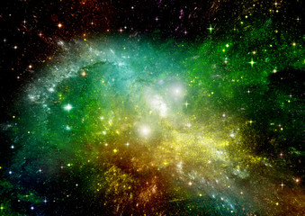 Fototapeta premium galaxy in a free space