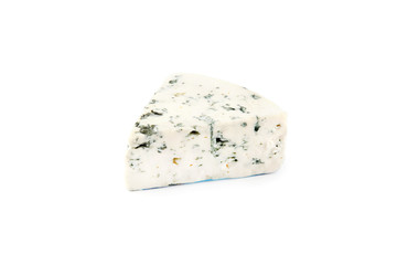 Blue cheese isolated on white