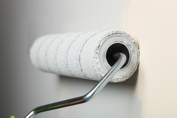 Obraz premium Paint wall with roller