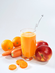 Fresh juice in orange