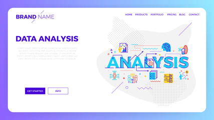 Data analysis web template