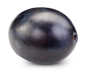 Plum isolated on white
