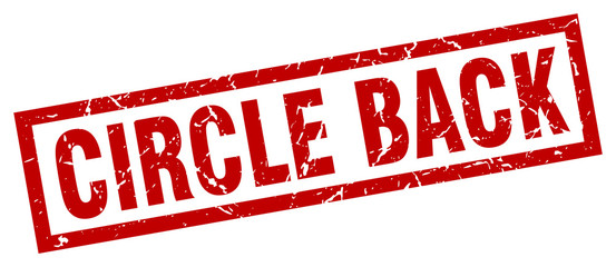 square grunge red circle back stamp