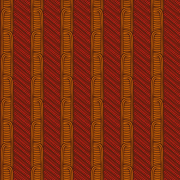 Maori tribal pattern vector seamless. Ethnic african fabric print. Traditional polynesian aboriginal art. Basket weave texture background for boho textile blanket, wallpaper, wrapping paper.