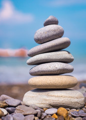 harmony stones by the sea