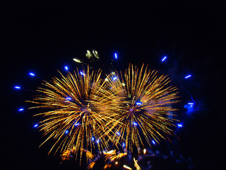 Feuerwerk in Bonn am Rhein 2018