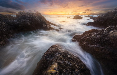 Phuket beach in Thailand.