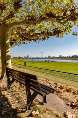 Goldener Oktober in Düsseldorf am Rhein © busch30