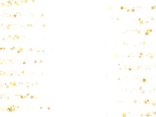 Magic gold sparkle texture vector star background.