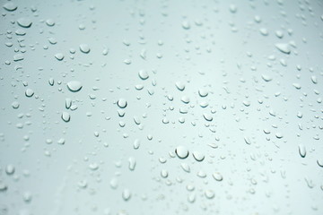 water drops on glass