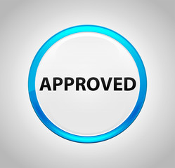 Approved Round Blue Push Button