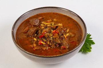 Kharcho soup with meat