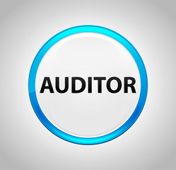 Auditor Round Blue Push Button