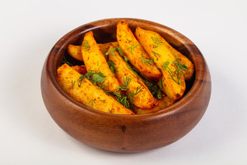 Baked potato with herbs