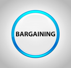 Bargaining Round Blue Push Button