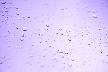 water drops on glass