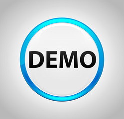 Demo Round Blue Push Button